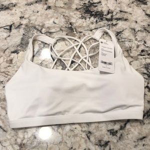 CRZ YOGA Strappy Yoga Bra - White